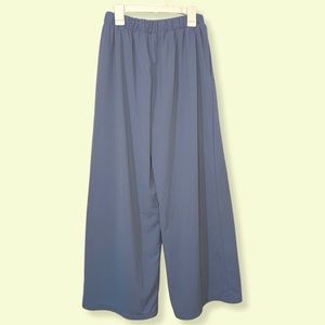 Uniqlo Light Blue Wide Leg High Waist Pants
